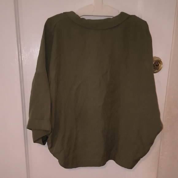 Zara Olive Green Blouse - Picture 4 of 4